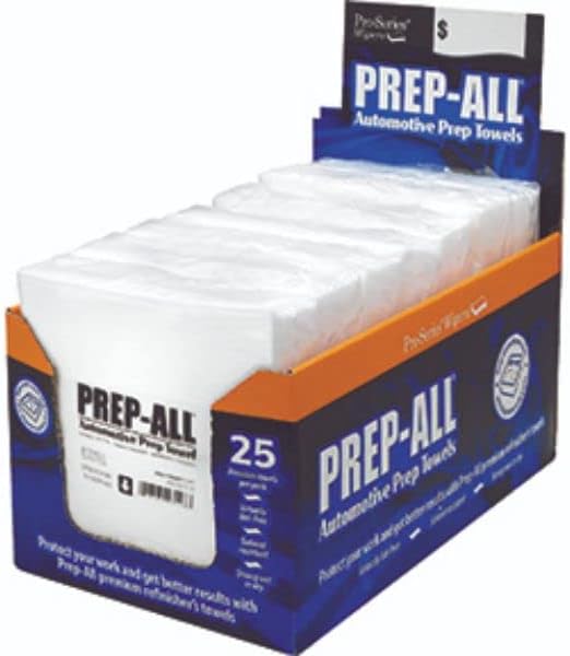 MDI-93128 Automotive Prep-All Pro Series Wipers Virtually Countertop Display Towel Kit - Pack of 25
