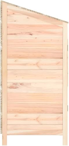 Miniatura 5 de Cobertizo de almacenamiento de madera para jardín, gabinete de almacenamiento al aire libre, cobertizo de herramientas de madera de jardín,