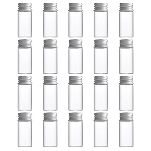 ENN LLC 小瓶 ガラス瓶 小分け ミニボトル 小物 保存 容器 保管 20個セット (10ml)