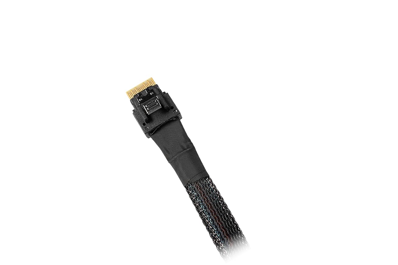 ICY DOCK MB403L-B Datenkabel - 1x MCIO 4i SFF-TA-1016 zu 1x SlimSAS SFF-8654 4i Länge 50cm PCIe 4.0