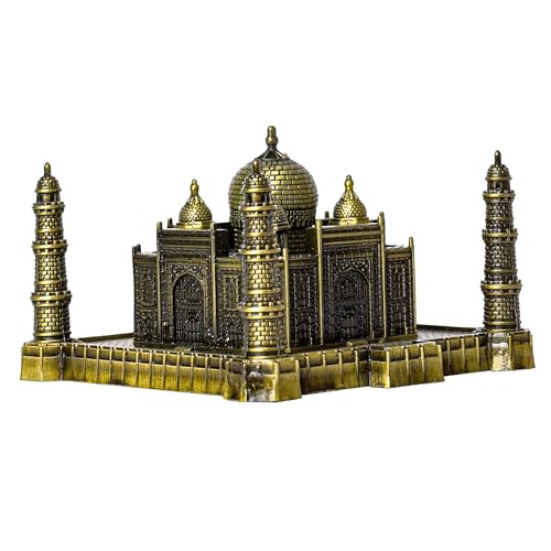 Image of Metal Tajmahal Gift Showpiece, Souvenir, Model, Statue, Replica, Taj Mahal Gift for Love, Home Decor Living Room, Office (Large)