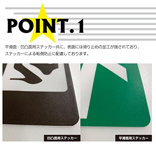 平滑面用フロアステッカーD-015スリッパにお履きかえくださ