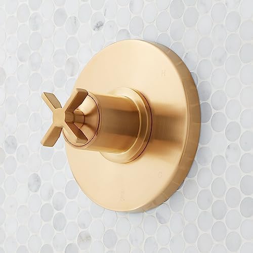 Signature Hardware 953799 Vassor Pressure Balanced Valve Trim Only - Less Rough-In Valve - Brushed Gold
