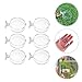 Mikikit 6Pcs Acrylic Shrimp Feeding Dish with Suction Cup Durable Aquarium Accessories for Easy Fish Feeding Compact Space Saving Design for Fish Tanks