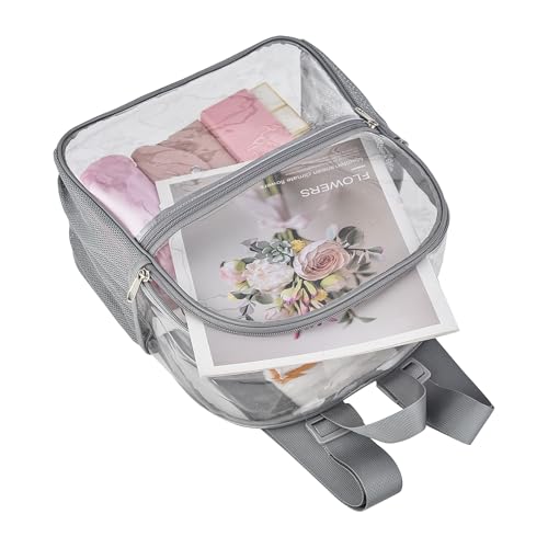 Image of Oraben Clear Backpack for Stadium Events Clear Bag Small Stadium Backpack Waterproof 12x6x12 for Women Men Adult Concert Sports