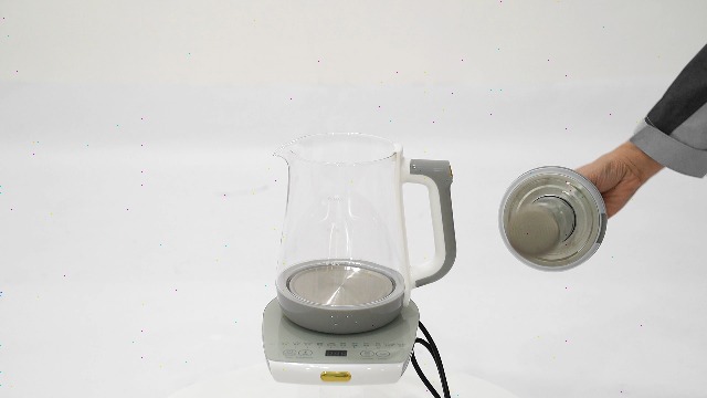 Tetera eléctrica de vidrio con control de temperatura 1.8L miniatura 7