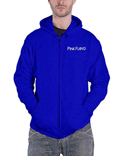 Rock Off Pink Floyd 'Metal Heads Close Up' (Blue) Zip Up Hoodie (xx-large)