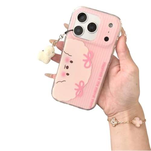 Jetyon iPhone 15 pro �p �P�[�X �{�[�_�[�X�g���C�v ������񂿂�񕿃X�}�z�P�[�X �ʂ�����݃h�b�O�`���[���t�� �X�}�z�ی� �ϏՌ������h�~
