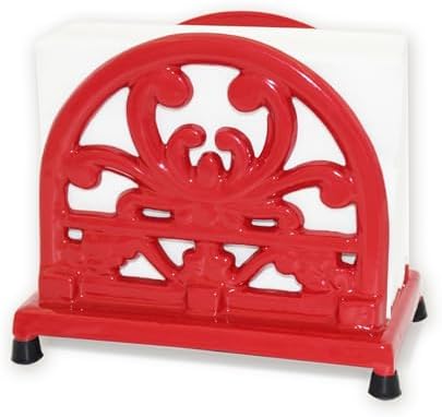 Black Cast Iron Napkin Holder - Horse Design | Durable Tabletop Napkin Dispenser For Kitchen, Dining, Or Restaurant