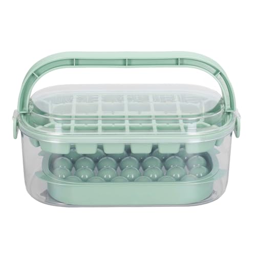 Set de 2 Moldes para Cubitos de Hielo con Tapa y Cuchara miniatura 2