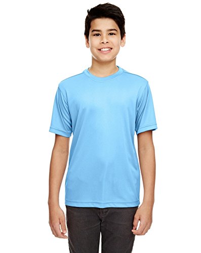 UltraClub 8620Y Youth Performance Tee ColumBlue Medium