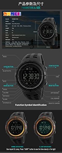 Amazon.com: Reloj inteligente con podómetro, relojes medidores de calorías,  relojes deportivos digitales para exteriores, resistentes al agua, marca SKMEI  1250. : Ropa, Zapatos y Joyería
