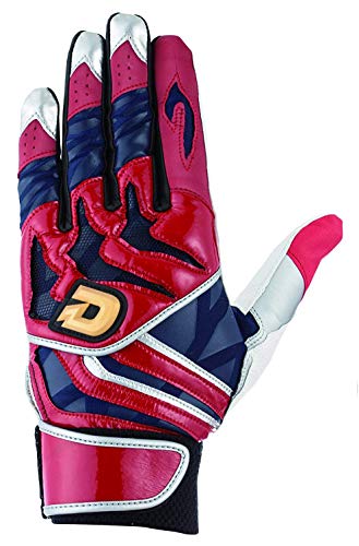 DeMARINI 野球 バッティング グラブ レッド/ネイビー WTABG0704L