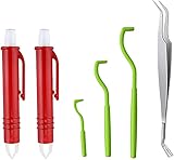 3 ganchos de diferentes tamaños + 1 pinza para garrapatas de acero inoxidable + 2 removedores de pinzas para ácaros, para satisfacer sus necesidades, de esta manera siempre estará mejor equipado para cualquier emergencia de garrapatas en cualquier lugar y en cualquier momento.