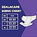 Zealacare Smart Incontinence Briefs – Adult Disposable Diapers with Built-in Sensor Strips for Real-time Detection (Sensor Sold Separately) – High Absorbency Overnight Protection (Large, 20, Count)