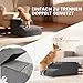 Mora Pets Hundetreppe, Haustiertreppe für Bett und Sofa Hunde Treppe 4 Stufen & teilbar (1 Treppe = 2 Lösungen) rutschfeste, waschbarer Bezug, Hunderampe aus Schwamm