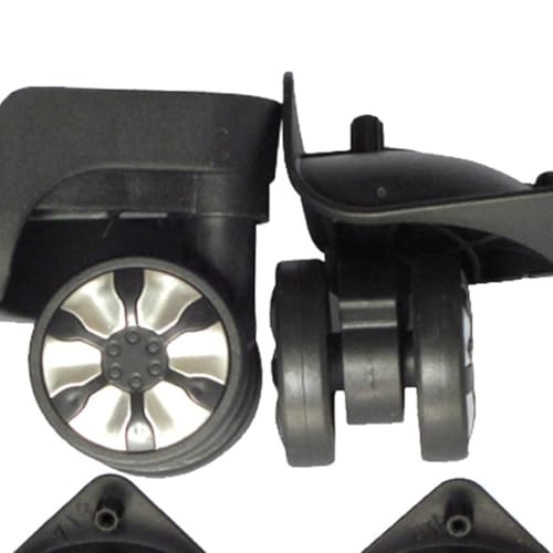 Suitcase Covers,Luggage Wheels,1 Pair A78 Travel Suitcase Luggage Replacement Parts 360 Degree Swivel Wheel Repair Accessories Trolley Wheel(Black)3