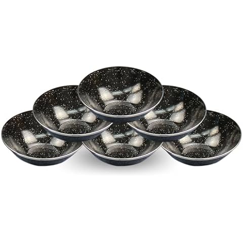 Direct 2 Boater 7.5" Camping Dinnerware Bowls - 6 Pack - Black Enamel Finish - For Camping, Hiking, and Picnics Cover