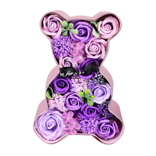 BESPORTBLE Caja de Oso de Rosas de Jabón Perfumadas en Color...