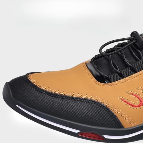 Men's Fashion Casual Business Sports Shoes,Non-Slip Comfortable Faashion Casual Shoes,Solid Color Low-top with Elastic Strap Closure,Suitable for Daily and Casual Wear.3