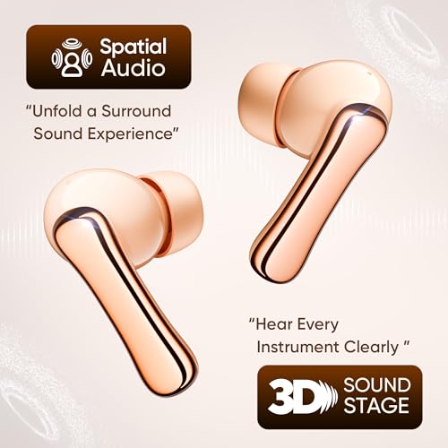 Image of Mivi SuperPods Halo [Flagship Launch], 35dB ANC Active Noise Cancellation in Ear Ear Buds Wireless, Spatial Audio, 60HRS Battery,13mm Drivers, IPX4, v5.4 Bluetooth Earbuds with Mic