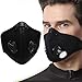 Produktbild Jiaxingo Staubmaske Schutz Maske Atemmaske Anti Verschmutzung Maske PM 2,5 Pollen Staub Maske Mehrweg Mundschutz Maske für Radfahren Reiten Staubdicht Maske Outdoor-Aktivitäten, Schwarz
