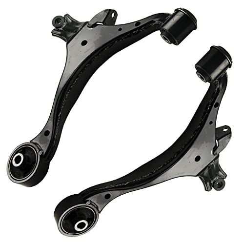 Image of Detroit Axle - 2.0L Front Lower Control Arms + Tie Rods Suspension Kit Replacement for 2002-2005 Honda Civic - 8pc Set