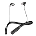 Skullcandy Method Bluetooth Wireless Sweat-Resistant Sport Earbuds with Microphone, Secure Around-The-Neck Collar, 9-Hour Rechargeable Battery, Perfect for Working Out, Black/Swirl