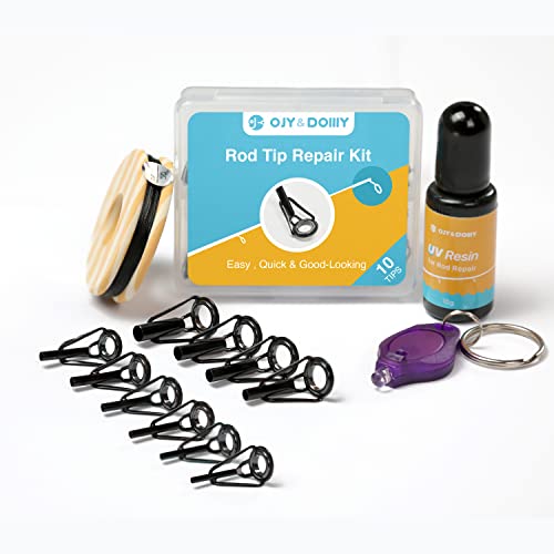 OJYDOIIIY Fishing Rod Tip Repair Kit with Glue,Complete Supplies for Fishing Pole…