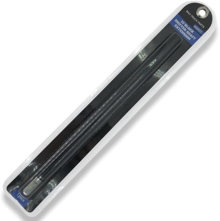 Shifter Extension 12" Black Universal Semi Truck 1/2" Thread Compatible with Peterbilt Mack