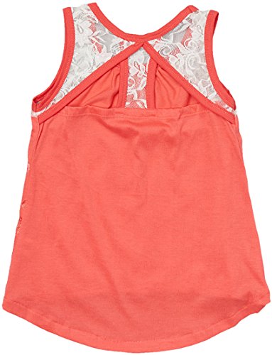 ToBeInStyle Girl’s Adorable Flower Print Tank Top w/Back Lace Design2