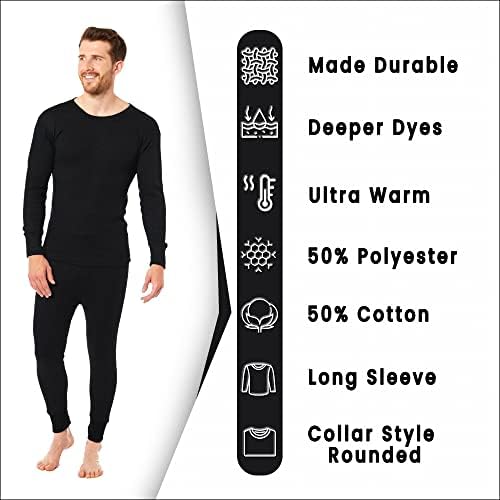 Camicia Termica Uomo Manica Lunga, Intimo Sportivo A Compressione, Bianco, Taglie S-2XL - Foto 3