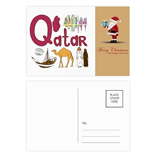 Cartes postales Qatar Père Noël collection correspondance voyage et folklore