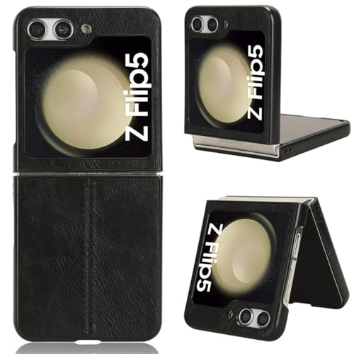 Pour Samsung Galaxy Z Flip 4 étui arrière en cuir PU au quotidien