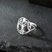 TEAMER Tree of Life Ring Stainless Steel Moon Phase Finger Ring Wiccan Amulet Protection Jewelry for Women (Silver, 6)