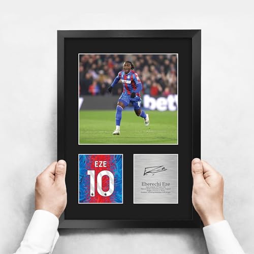 Cadre Eberechi Eze autographe imprimé Crystal Palace A3