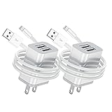 2Pack Apple MFI Certified iPhone Charger, iPhone Charger Block Wall Plug Cube with 3ft Lightning Cable Fast Charging Cord Apple Chargers for iPhone 13/12/11 Pro/XS Max/XR/X 8/7/6S Plus/SE/5/iPad