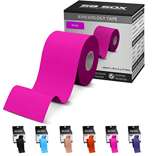SB SOX Kinesiology Tape (16ft Uncut Roll) – Best Latex Free, Water Resistant