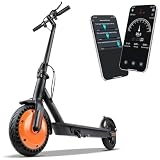 Adult Foldable Electric Scooter for Commuting & Casual Riding, 8.5/10'' Solid Tires, 350-1000W Peak Motor, 15-20MPH, 12-24 Miles Range, App Control, Dual Brake System, UL2272 Certified