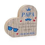 SCÉNARIOS D'UTILISATION: Cette plaque en bois en forme de cœur peut décorer un bureau, une table de chevet, une étagère ou tout espace que vous aimez. Plus qu'un simple objet décoratif, elle sert aussi de tableau pour messages et rappels. cadeaux papa cadeau amoureux pour homme cadeaux fete des peres gift ideas cadeau noël cadeau anniversaire cadeau anniversaire papa petit cadeau noel premiere fete des peres fete des pere super papa bonne fete papa cadeau fete des peres original