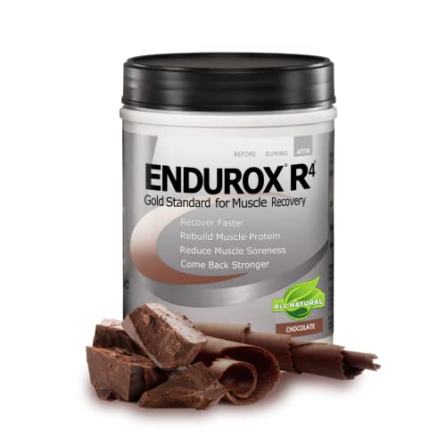 PacificHealth Endurox R4 Post Workout Recovery Drink Mix with Protein Carbs Electrolytes and Antioxidants for Superior Muscle Recovery Net Wt. 2.29 lb. 14 Serving (Chocolate)