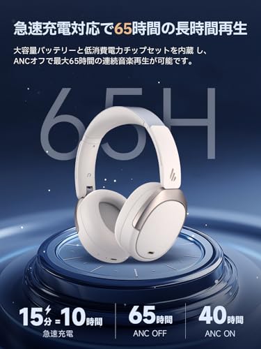 Edifier W80 ワイヤレスヘッドホン の商品画像 5