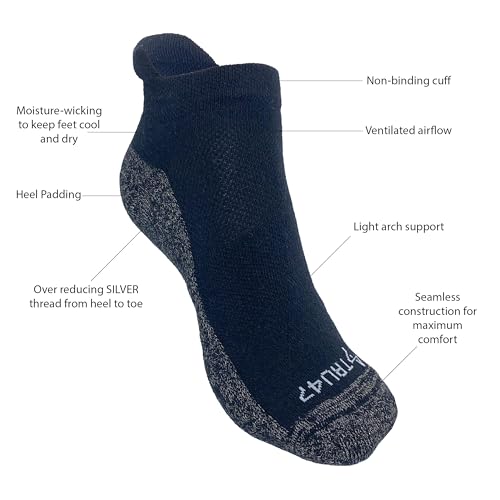 Image of TRU47 Grounding & Earthing Products | Grounding Socks | Socks Made With 99.99% Pure Silver Thread