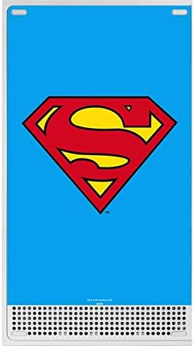 Skinit Decal Gaming Skin Compatible with Xbox Series S Bundle - Officially Licensed DC Comics Superman Official Logo Design