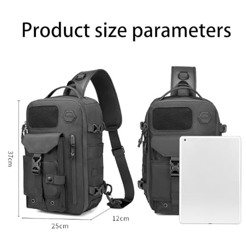 Cosmos Explorer Sling Bag, Anti Theft Tactical, Scratchproof and Waterproof, Dustproof, with Belt Buckle Shoulder Bag4