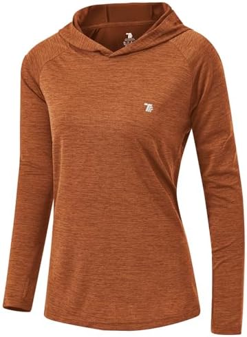 TBMPOY Womens UPF 50+ Sun Protection Hoodie Shirt Long Sleeve Fis...