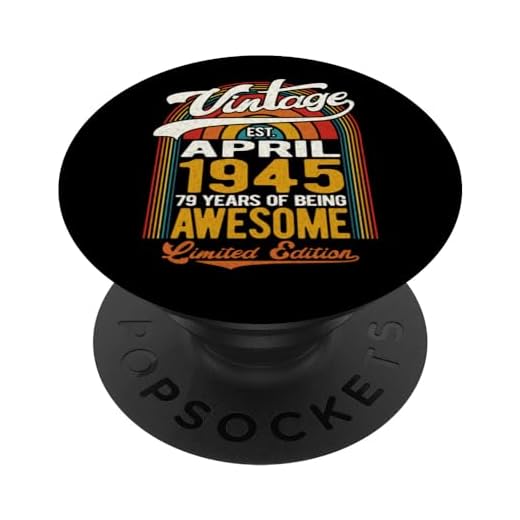 79 años de ser impresionante nacido en abril de 1945 - 79 cumpleaños PopSockets PopGrip Intercambiable