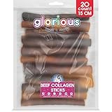 Glorious Treats and Chews - High-Protein Natural Beef Collagen Dog Chews, Long-Lasting, Single Ingredient Treat for Dental Health & Digestive Wellness