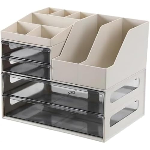 KuBen A4 �T�C�Y�Ή� ����E�t�@�C���E�����E�R�s�[�p���E�蒠�E�y���E���ϕi�����ɍœK �ȃX�y�[�X �I�t�B�X�p�i �Q���E�w�����Ŏg�p�\ �����o�����f�X�N�g�b�v���[� �v���X�`�b�N����e�ʎ��[�{�b�N�X (�J�[�L)