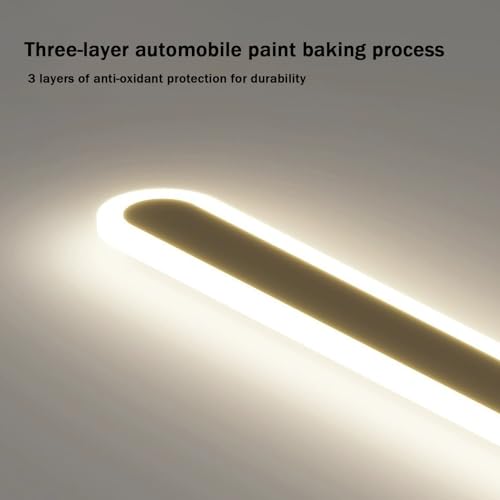 Plafonnier rectangle LED blanc pour une ambiance douce dans la chambre - 3